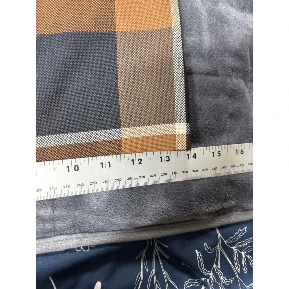 STAUD Brown Black Plaid Wide Leg Wool Blend Pleated High Rise Trousers Pants - Picture 11 of 15